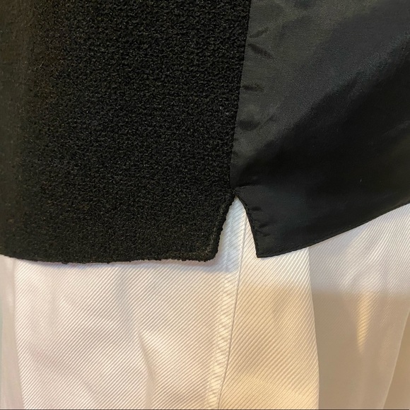 Saks Fifth Avenue Navy Blue Wool Blend Vest Large Italian Fabric Made Hong Kong - Picture 13 of 15